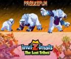 Freezefur, последняя эволюция. Invizimals Затерянные племена. Огромный зверь, насилия и жестокой